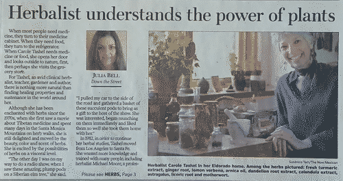 Page 1 of the article as it appeared in the newspaper.