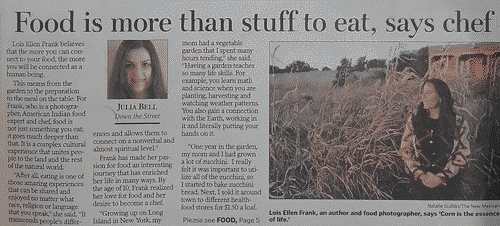 Page 1 of the article as it appeared in the newspaper.